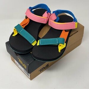 Teva Original Universal Strappy Multicolor Sandals Size 7 NEW IN BOX